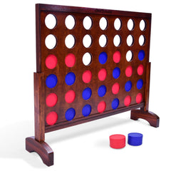 GoSports 3 ft Wide Giant 4-in-a-Row Game - Dark Wood