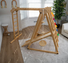 Chestnut 8-in-1 Indoor Jungle Gym