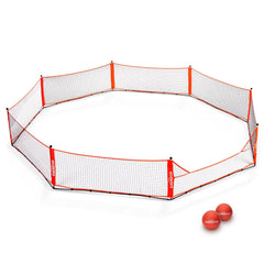GoSports Gagagon 20 ft Gaga Ball Pit - Portable Indoor/Outdoor Game Set - Includes 2 Balls and Carrying Case