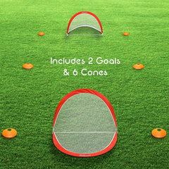 GoSports 4 ft Portable Pop-Up Soccer Goals Backyard