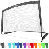 GoSports Team Tone 6 ft x 4 ft Portable Soccer Goal for Kids - Pop Up Net for Backyard - Black