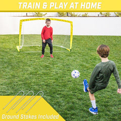 Team Tone Portable Pop Up Soccer Goal for Kids