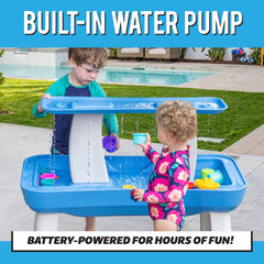 GoSports Water Table with Pump for Toddlers Ages 1.5 - 4 Years - Outdoor Water Play Table for Kids with Integrated Circulating Water Pump