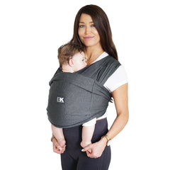 Baby K'tan Active Yoga Baby Carrier in Heather Black