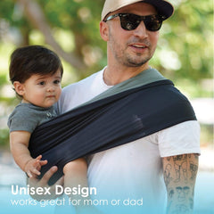 Baby K'tan Active Oasis Baby Carrier in Black-Grey