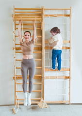 Neem Swedish Wall Ladder & Indoor Wooden Climber for Kids