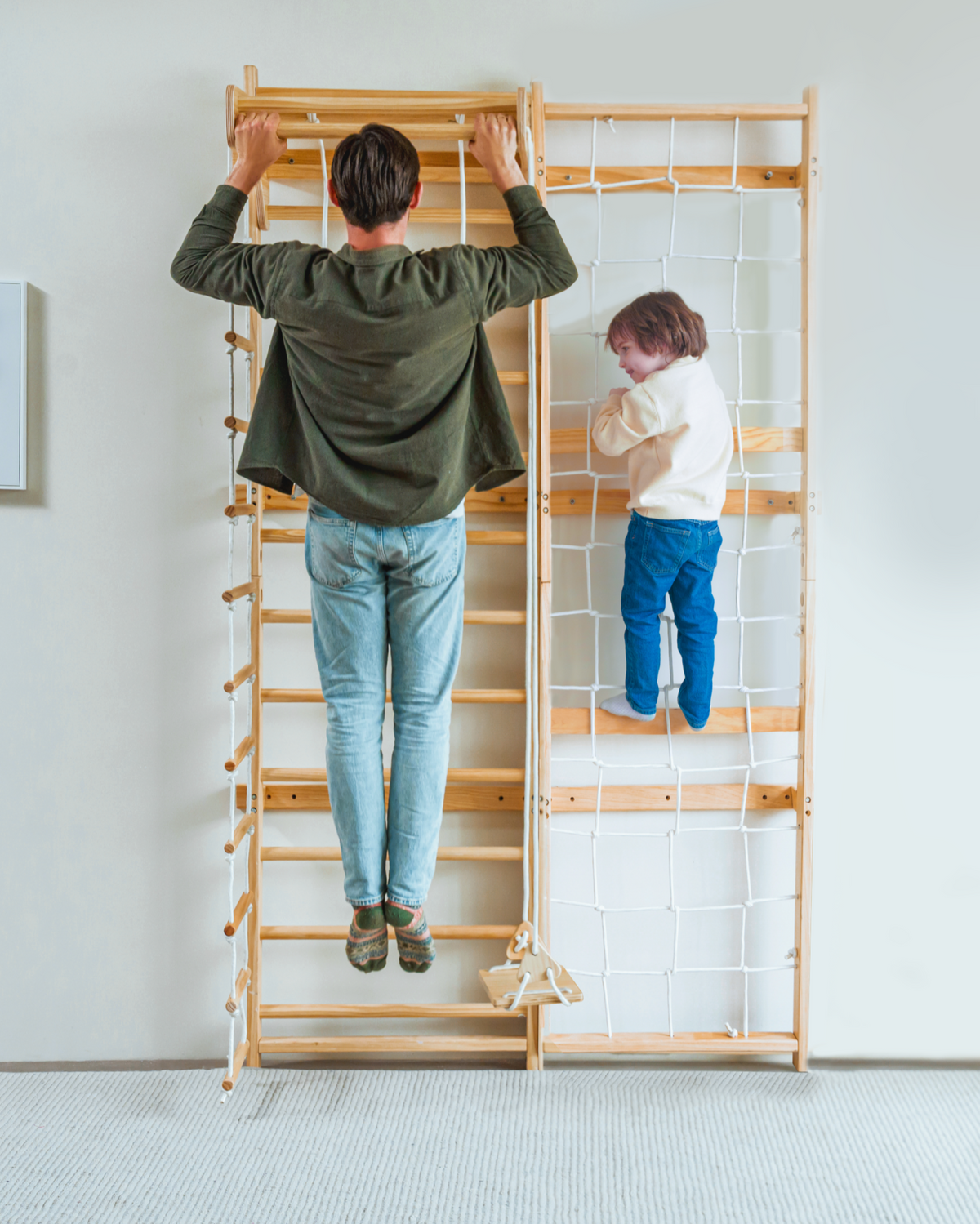 Neem Swedish Wall Ladder & Indoor Wooden Climber for Kids