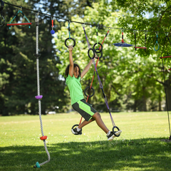 Slackers Ninja Rings with Hanging Rope