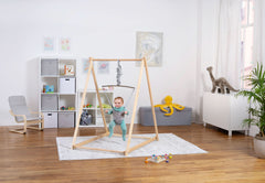 Tulip Foldable Baby Bouncer with Safety Harness | Lightweight & Portable Infant Seat