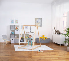 Tulip Foldable Baby Bouncer with Safety Harness | Lightweight & Portable Infant Seat