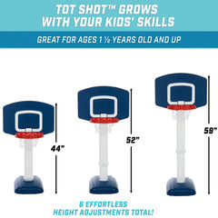 Tot Shot Kids Basketball Hoop Set for Indoor & Outdoor Use