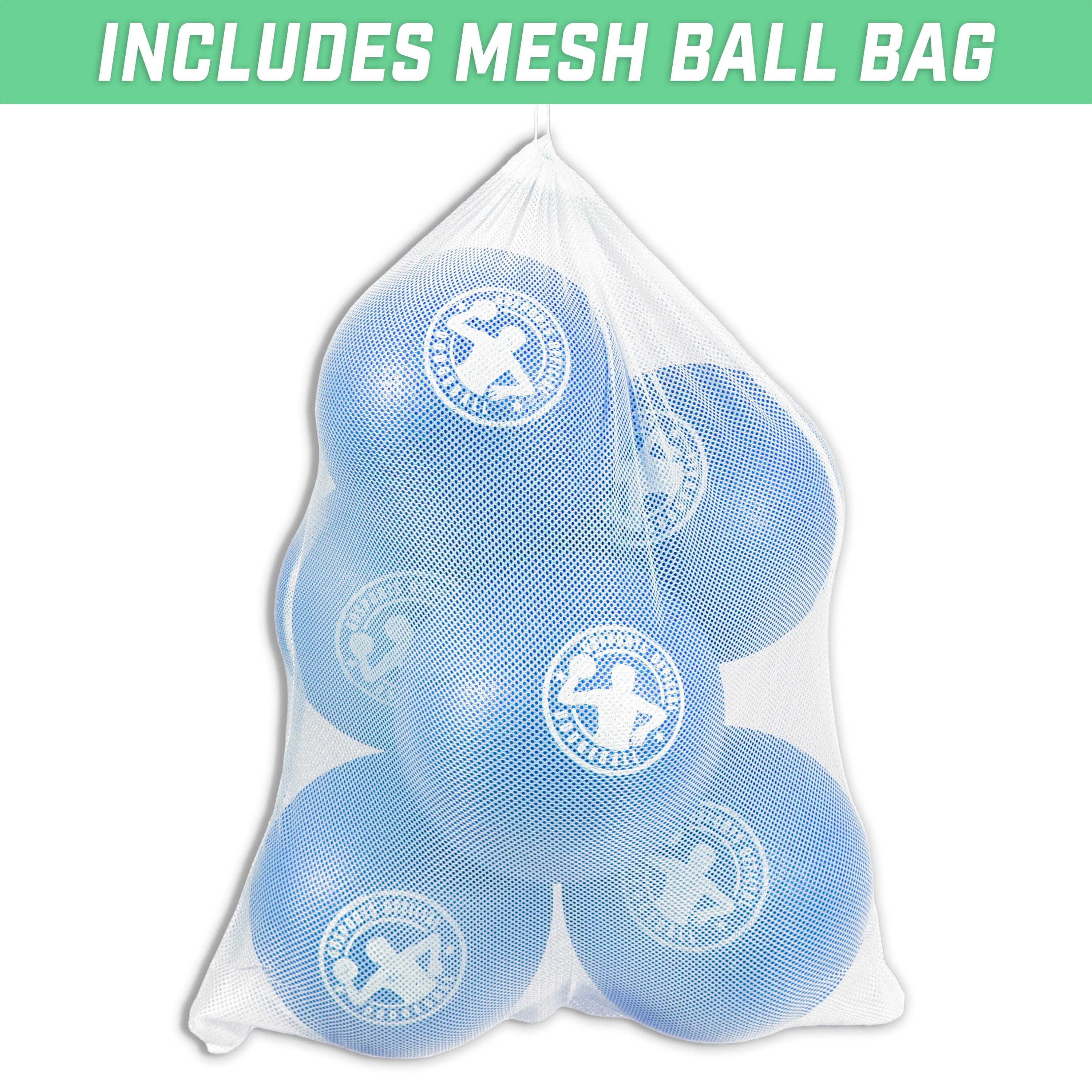 GoSports Air Touch No-Sting Dodgeball Balls - 6 Pack - Blue