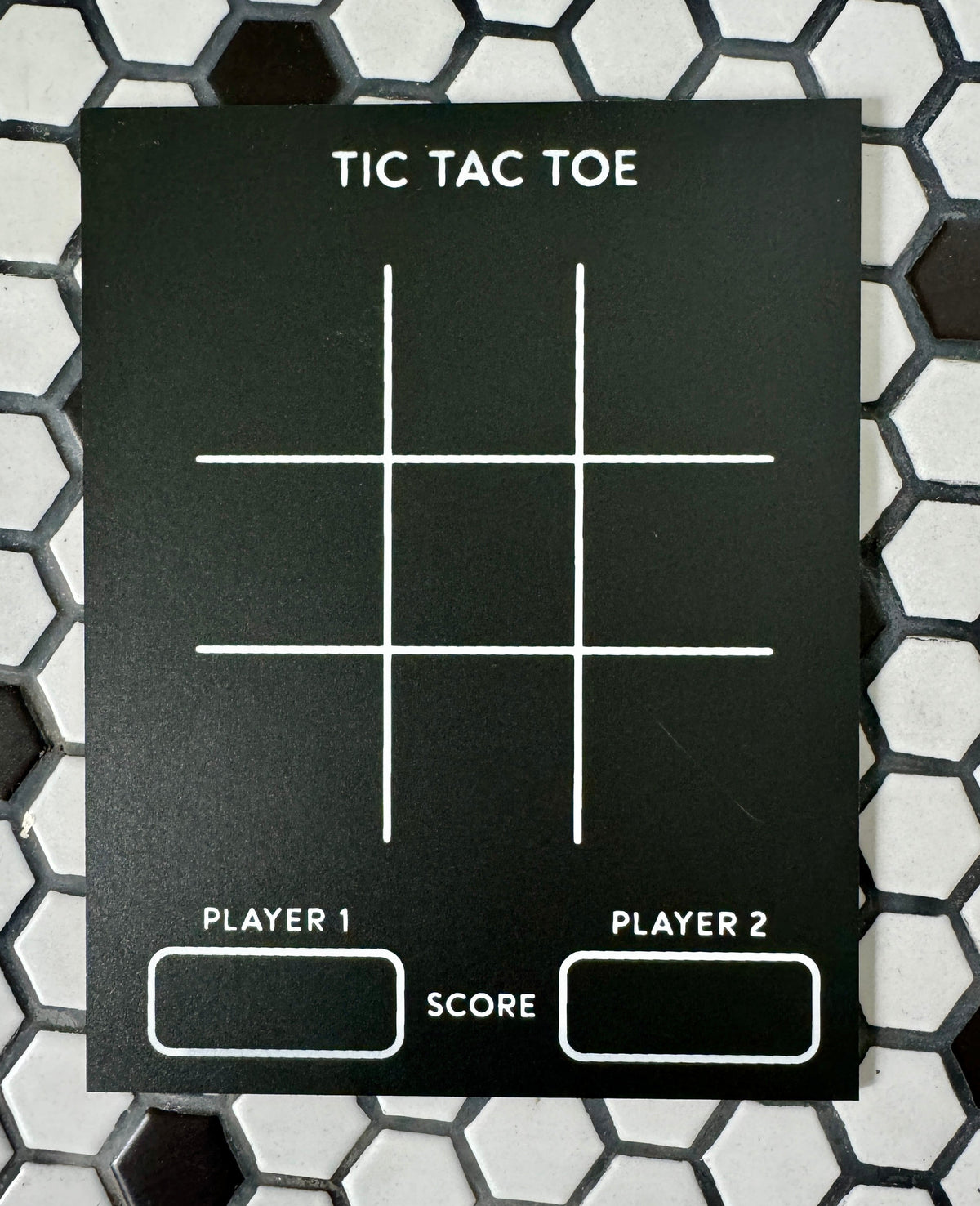 Travel Size Tic-Tac-Toe Chalkboard