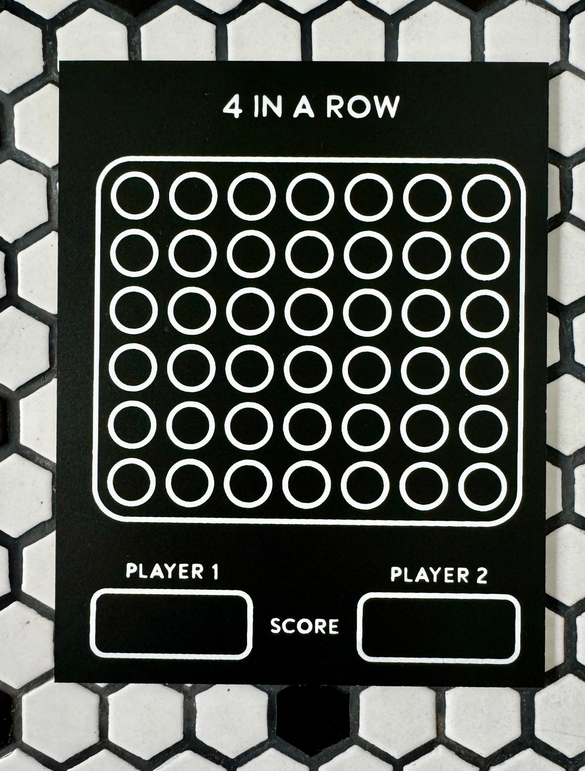 Travel Size 4 In A Row Chalkboard Game
