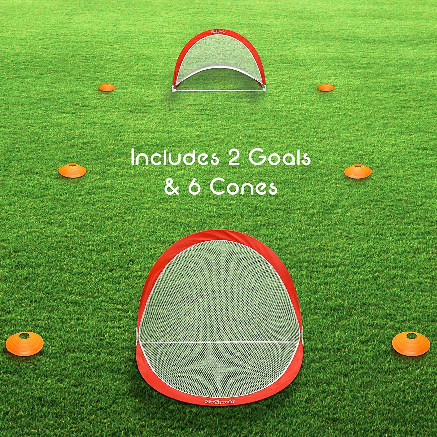 GoSports 4 ft  Portable Pop-Up Soccer Goals Backyard