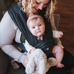 Baby K'tan Active Yoga Baby Carrier in Heather Black