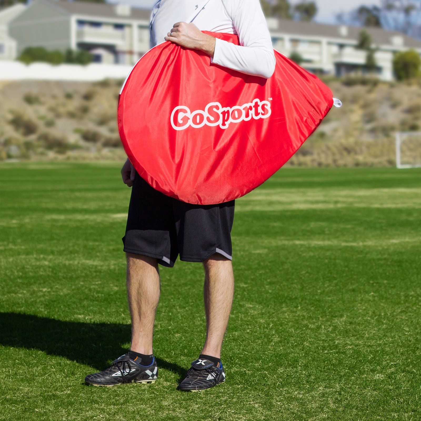 GoSports 4 ft  Portable Pop-Up Soccer Goals Backyard