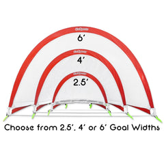 GoSports 4 ft  Portable Pop-Up Soccer Goals Backyard