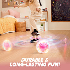 Pink Ankle Skip Ball with Flashing Lights, Skip Toy