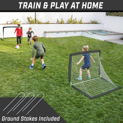 Set of 2 4 x 3 ft Team Tone Pop Up Soccer Goals for Kids