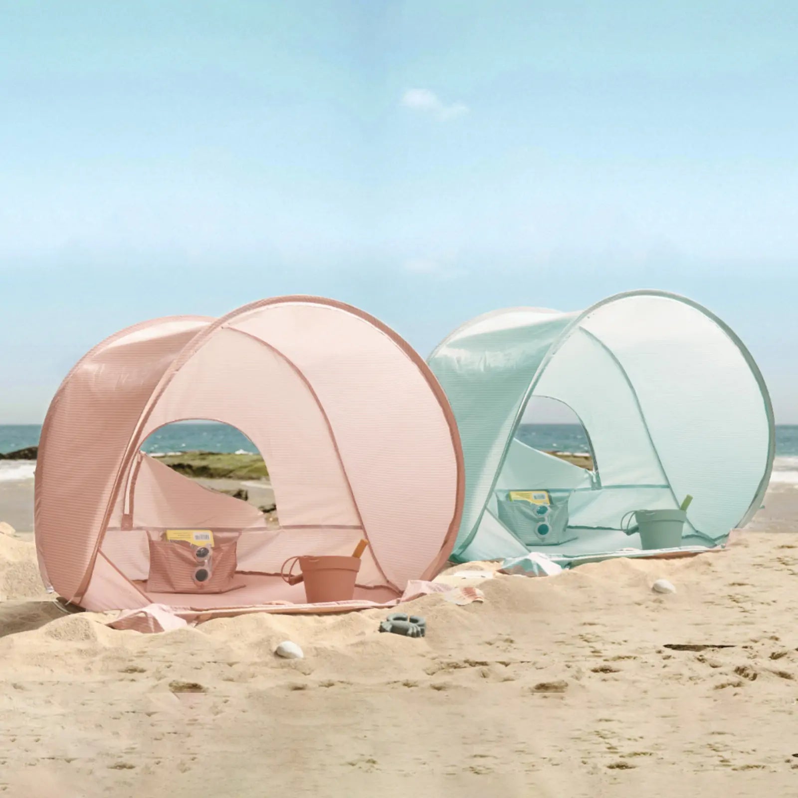 Tiny Land® Sunny Day Beach Tent - Seafoam Green