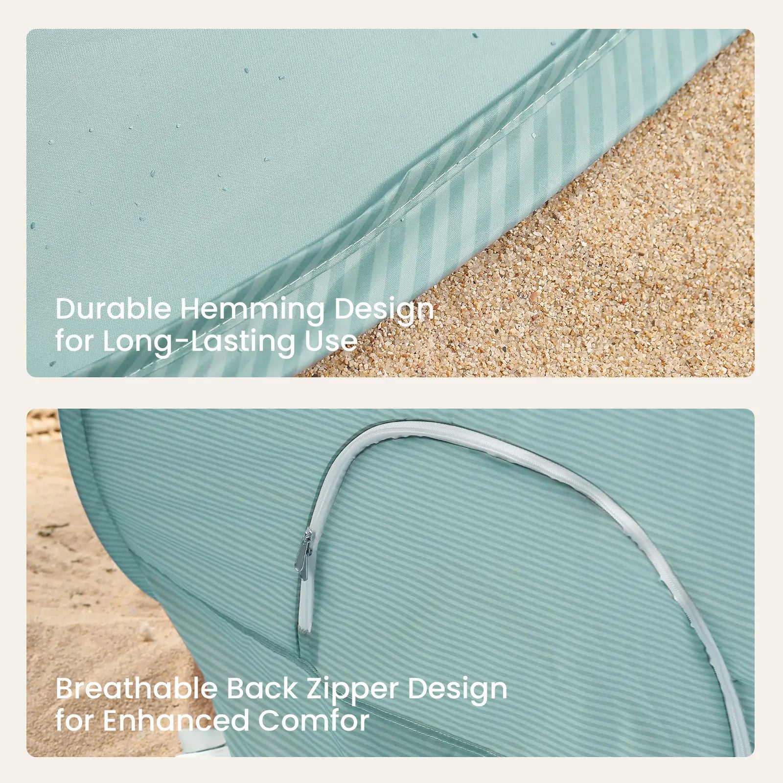 Tiny Land® Sunny Day Beach Tent - Seafoam Green