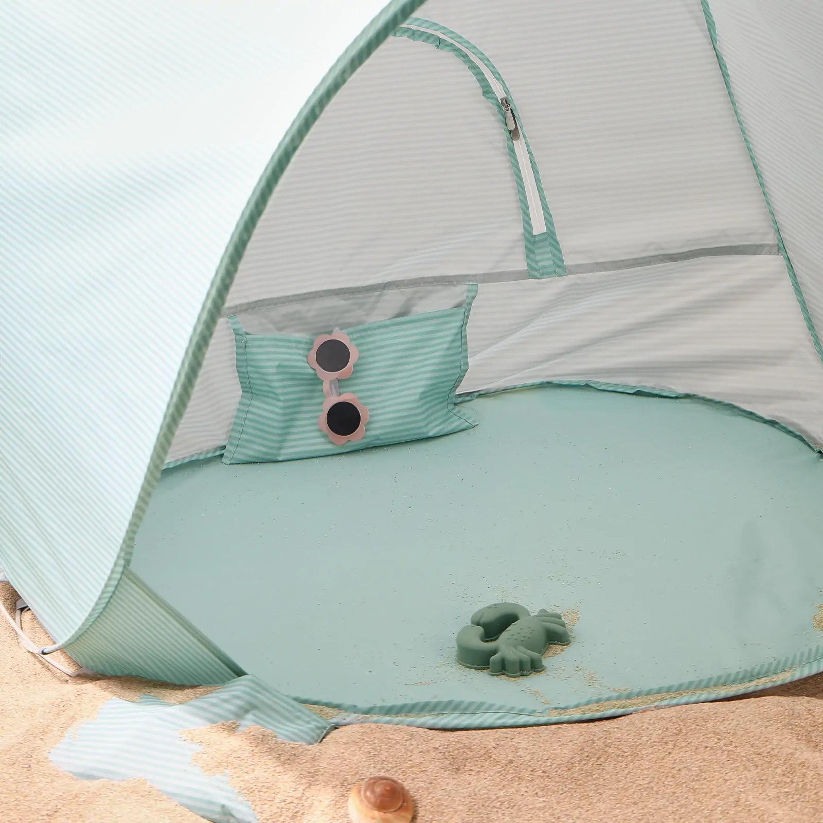 Tiny Land® Sunny Day Beach Tent - Seafoam Green