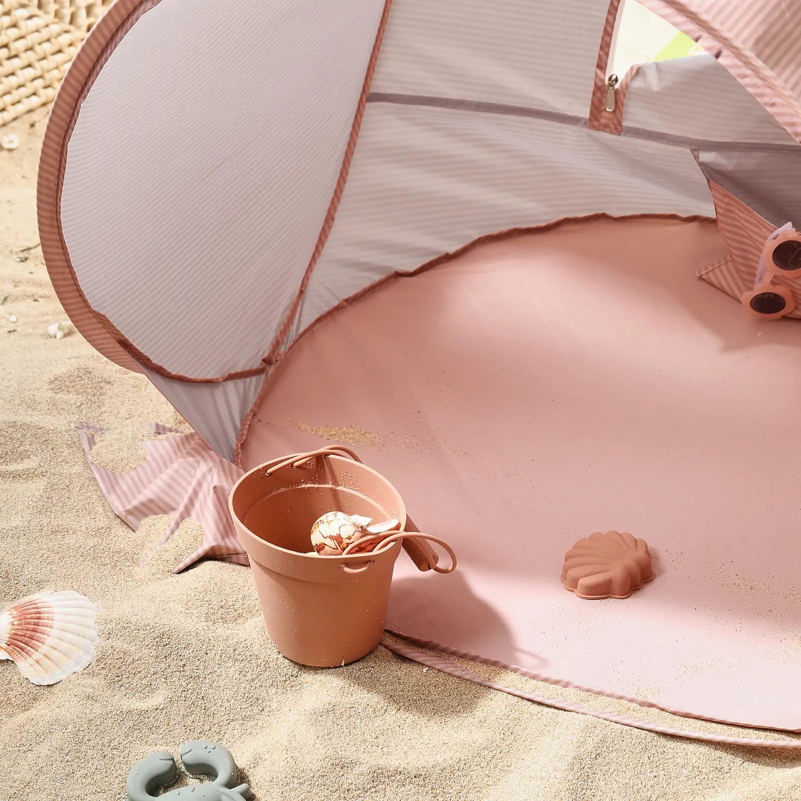 Tiny Land® Sunny Day Beach Tent - Blush Pink