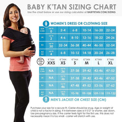 Baby K'tan Active Oasis Baby Carrier in Black-Grey