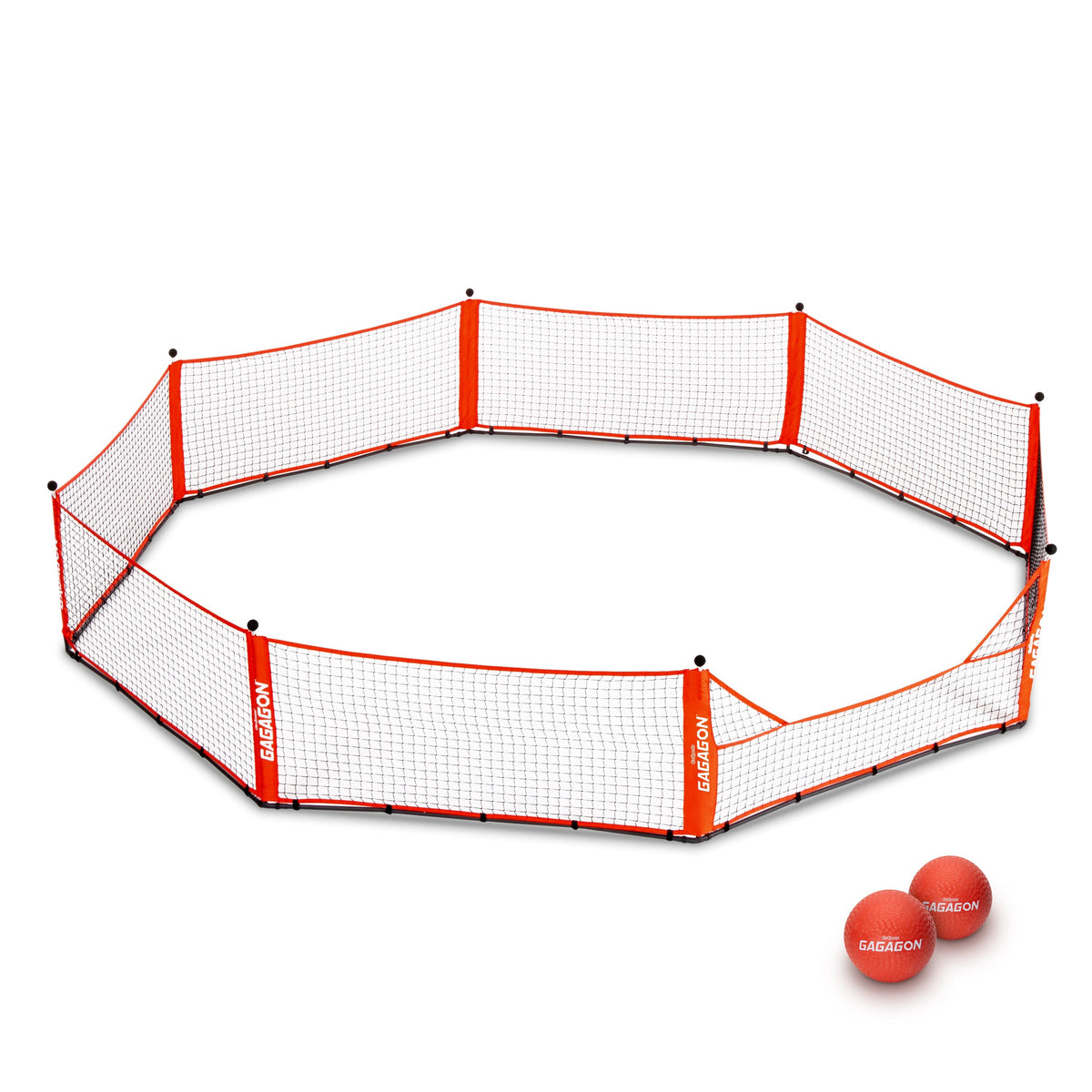 GoSports Gagagon 20 ft Gaga Ball Pit - Portable Indoor/Outdoor Game Set - Includes 2 Balls and Carrying Case