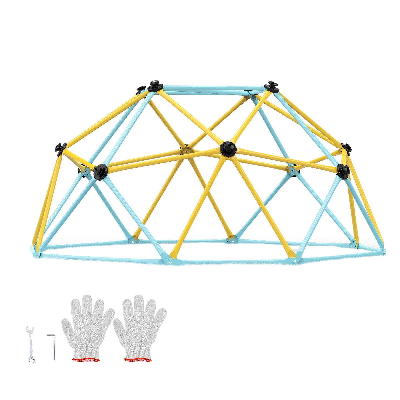 6FT Geometric Dome Climber Play Center for Kids 3 to 9 Years Old