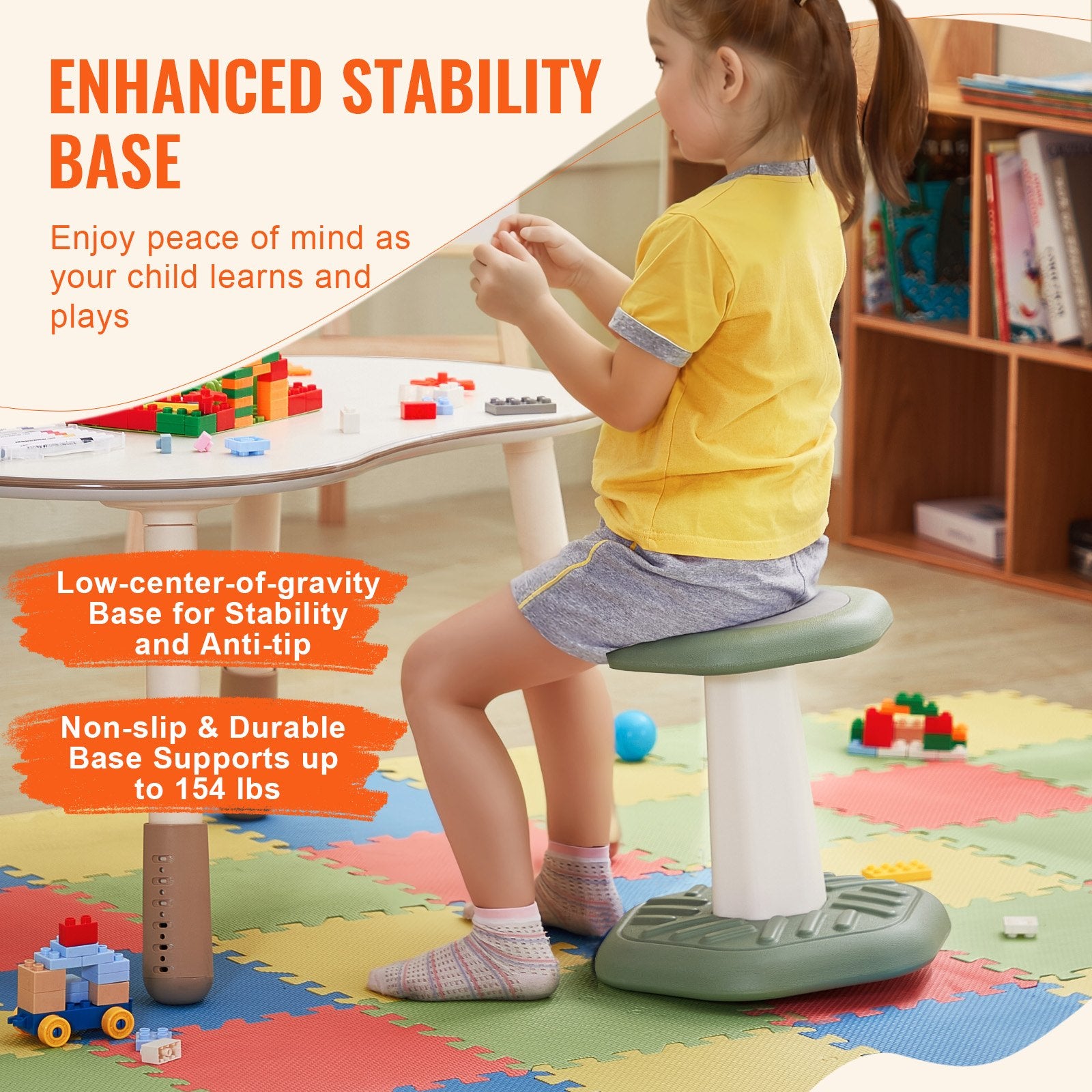 Kids Wobble Chair with Sponge Cushion