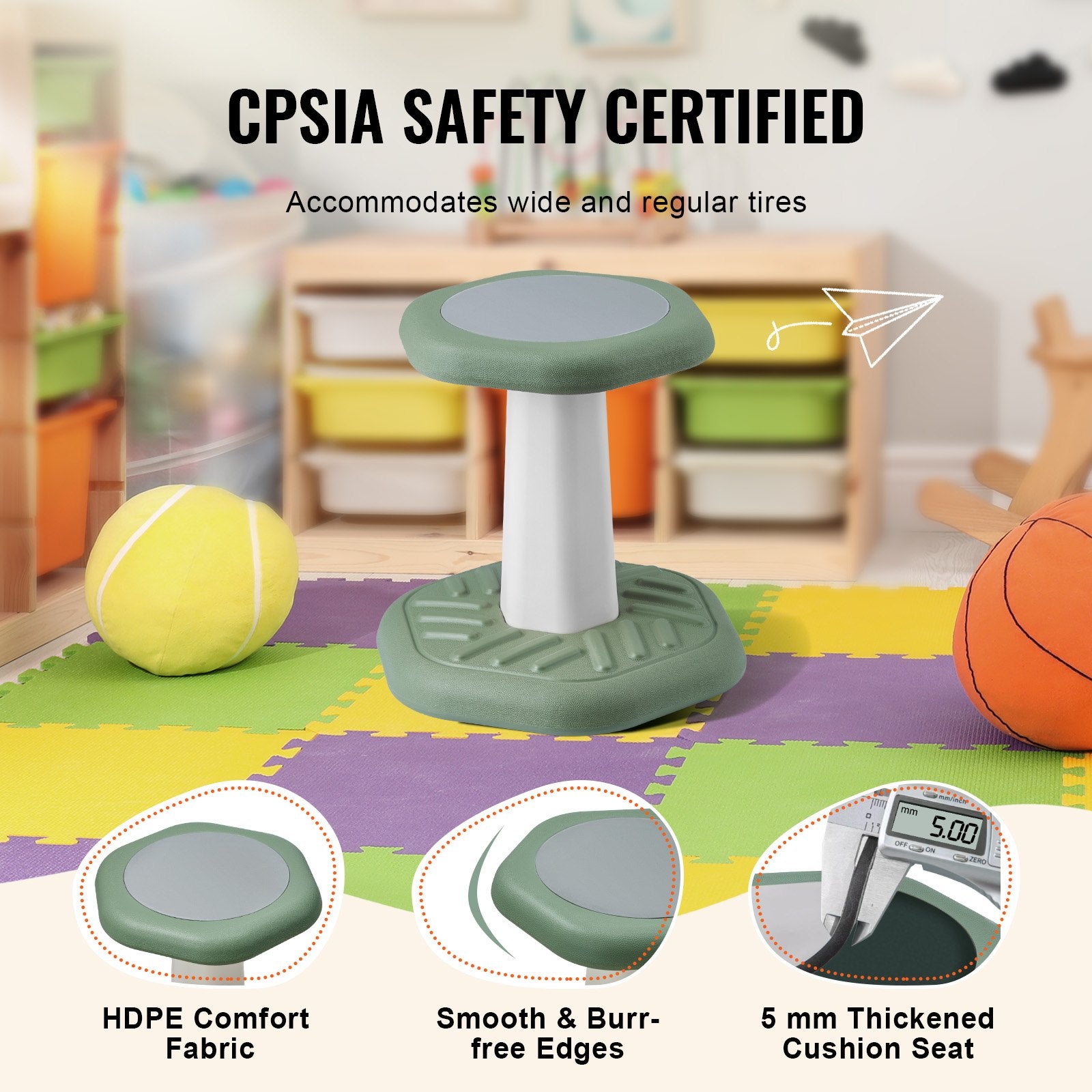 Kids Wobble Chair with Sponge Cushion