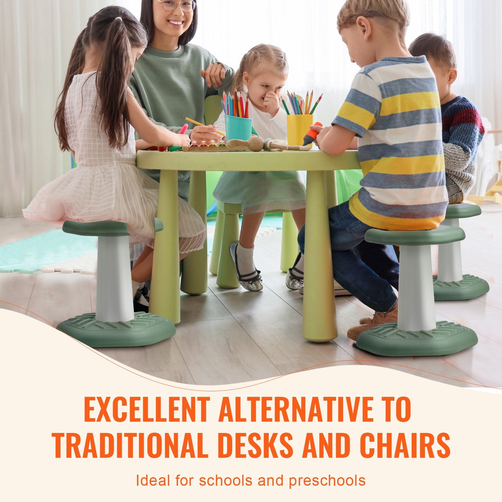 Kids Wobble Chair with Sponge Cushion