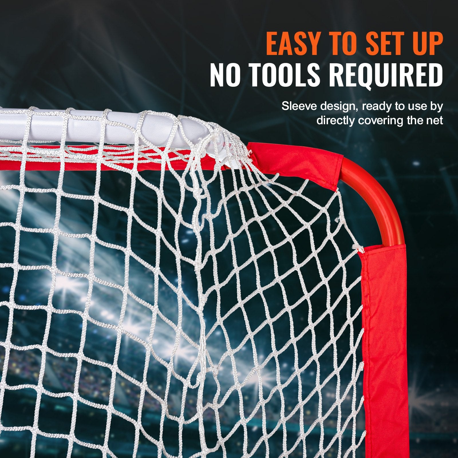 Youth Street Hockey Net Indoor Outdoor Steel Hockey Goal for Kids 54"x44"