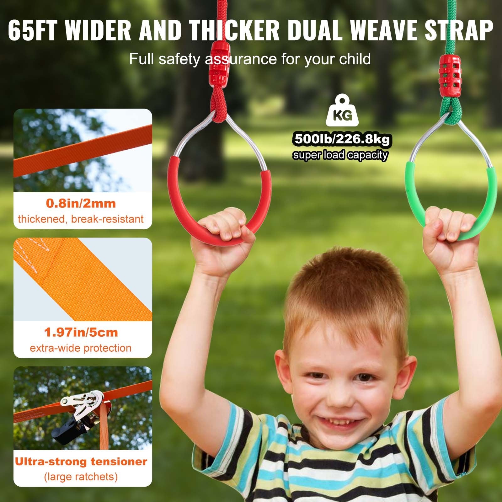Ninja Warrior Obstacle Course Set with 12 Obstacles for Kids