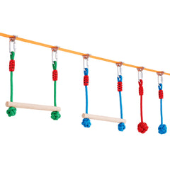 Ninja Warrior Obstacle Course Set with 12 Obstacles for Kids